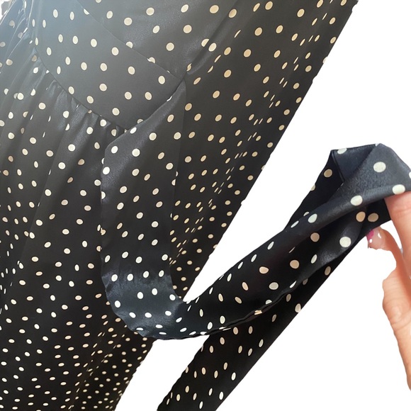 Vintage Victoria’s Secret Gold Label Long Robe with Polka Dots - Picture 8 of 11